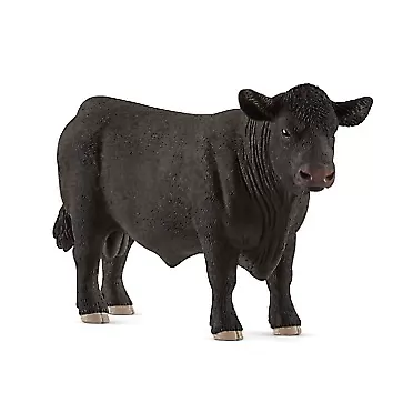 SCHLEICH Farm World, Animal Figurine, Farm Toys for Boys and Girls 3-8 Years Old, Black Angus Bull