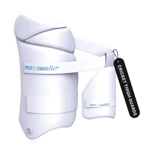 moonwalkr 2.0 Cricket Batting Combo Thigh Guard White