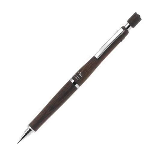 Pilot S30, Mechanical Pencil with Automatic Feed Mechanism, 0.5mm Lead, Dark Brown Wooden Barrel, HPS-3SK-DBN