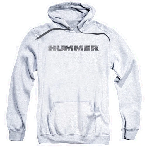 Trevco Hummer Distressed Hummer Logo Unisex Adult Pull-over Hoodie for Men and Women