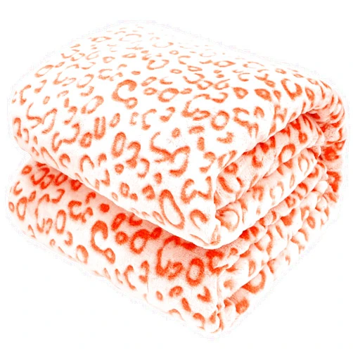 SEEGU Fleece Blanket Throw Orange Soft Kids Blanket Lightweight Warm Toddler Coral Throw Blankets Gifts for Girls Boys Birthday