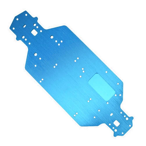 Vgoohobby Aluminum Alloy Chassis Plate 03001 Upgrade Parts Compatible with Redcat Racing Lightning EP Drift Lightning STK HSP 94123 94103 1/10 RC Car (Blue)