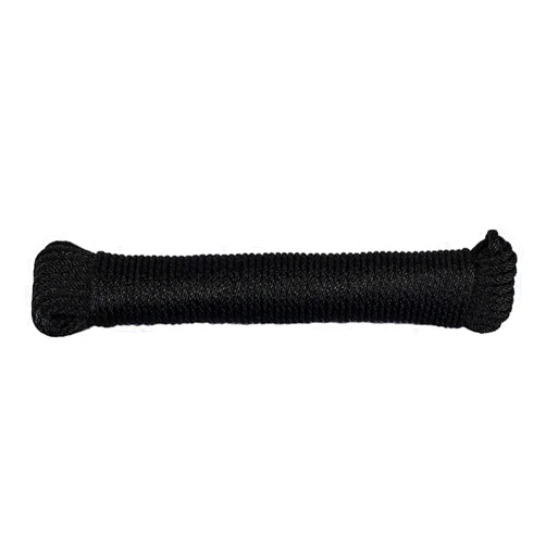 SGT KNOTS Solid Braid Nylon Utility Rope - Multipurpose Smooth Nylon Braided Utility Cord Line - for Anchors, Crafts, Towing 1/8