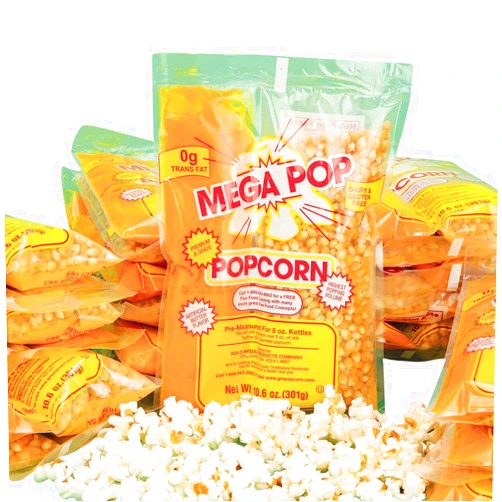 Gold Medal Mega PopA Corn, Oil and Salt Kit for Popcorn Makers with a 8 oz. Kettle (Case of 24)