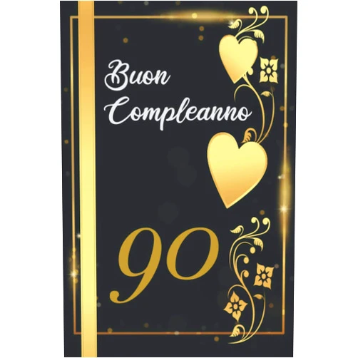 Regalo Compleanno Ospiti Felice BUON COMPLEANNO 90: Anni | Libro per gli ospiti |120 Pagine | Regalo per il compleanno (Italian Edition)