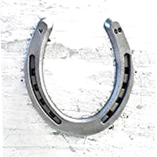 The Heritage Forge Steel Horseshoes Set for Horses, Crafts, Decorations and Backyard Games - Size 00 - Plain - 20 Shoes