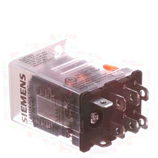 Siemens Energy & Automation (Furnas) 3TX7114-5DC13C DPDT Relay, 24vAC, 15AMP