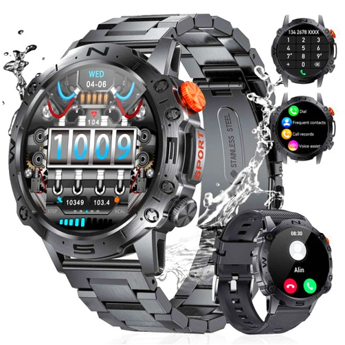 ESFOE Military Smart Watch for Men(Answer/Make Call) 1.43