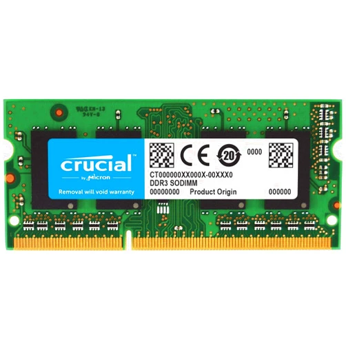Crucial 16GB Single DDR3L 1600 MT/s (PC3L-12800) 204-Pin SODIMM Memory - CT204864BF160B
