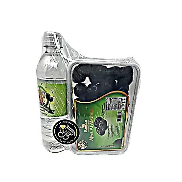 Barakat Foods Al AJWA Dates 400g with Zam Zam Water 500ml RAMADAN A-NOORA Gift Pack