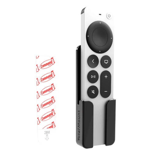 TotalMount Holder for Apple TV Remote – Never Lose Your Apple TV Siri Remote Again (Holder Includes Removable Adhesive to Prevent Wall Damage)