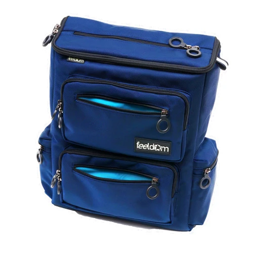FEELDOM Classic Wheelchair Bag for Manual/Power Wheelchair, Scooter, Water Resistant, Durable Padded Nylon, EZ Access Design (Medium (Pack of 1), Dark Navy)