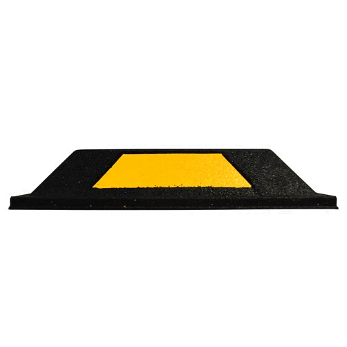 Technoflex Secure Parking Curbs with Reflective Stripe - 2-Pk. 20in.L, Black/Yellow