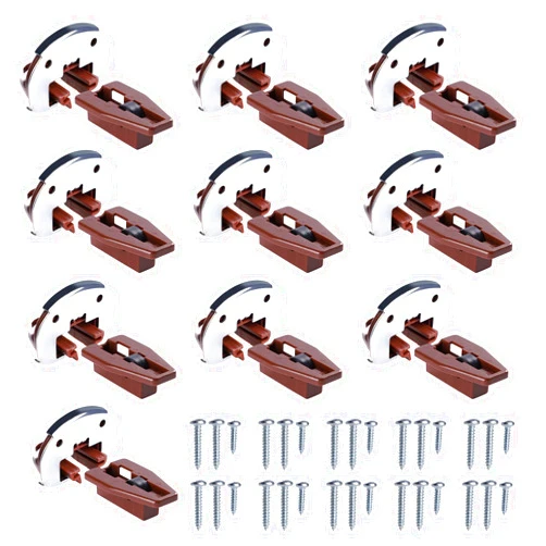 Chenyu 10 Sets for Kenlin Rite-Trak II Drawer Slides Replacement-Rite Track 2 Drawer Repair Parts for Dresser and Nightstand Drawers - 168 Track Guides (10)