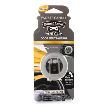 Yankee Candle Vent Clip HW New CAR Scent, Smart Smart Scent Vent Clip New Car Scent