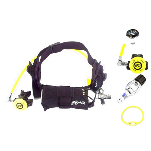 DXDiver Weigh Integrated Nylon Belt SPG Gauge Regulator Fill Adapter Pony Setup Scuba Dive Egressor Rapid Entry Rescue Clean Boat Propeller Lobstering