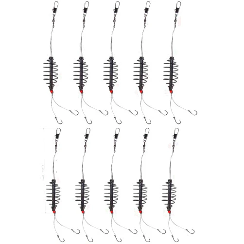 Elfishes 10pcs Carp Bait Spring Fishing Feeder 0.2oz/6