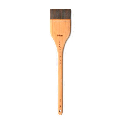 Herend Brush Series F-1200 (25mm ~ 100mm) for Watercolor Oilcolor Acrylic with Buffalo Hair/Hake Flat Paintbrush (60mm)