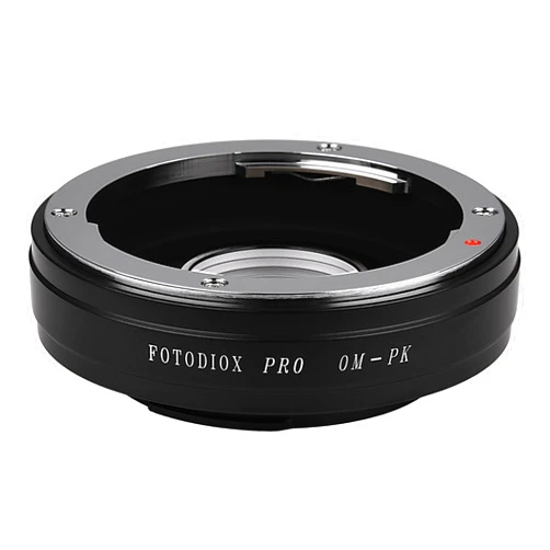Fotodiox Pro Lens Mount Adapter, Selective 35mm Olympus Zuiko Lens to Pentax K Mount Camera Adapter (Please See Compatible Lens List), OM-PK Pro