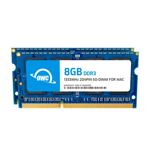OWC 16GB (2X 8GB) 1333MHz DDR3 SO-DIMM PC3-10600 204Pin SO-DIMM CL9 Memory RAM Upgrade Module for iMac, Mac Mini, MacBook Pro and PC Laptops (OWC1333DDR3S16P)