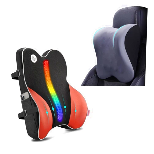 ANTETOKO Car Neck Pillow and Lumbar Support Pillow