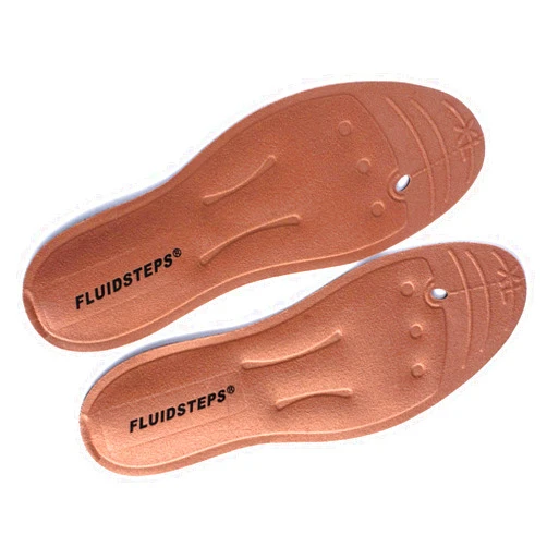 Fluidsteps Massaging Liquid-Filled Insoles for All Day Relief from Foot Pain - Medium - (Men 7 to 8 / Women 8.5 to 10)