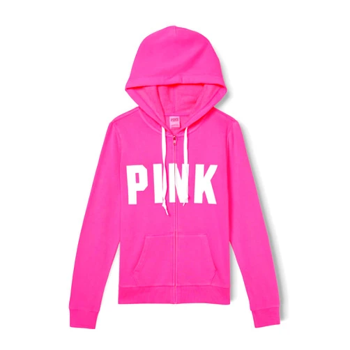 Victoria's Secret PINK Fleece Zip Up Perfect Hoodie (XS-XXL)
