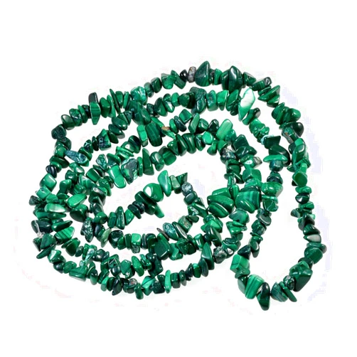 AD Beads 34 inches 5-10mm Natural Chips Nuggets Freeform Tumbled Irregular Gemstone for Necklace Bracelet Earring Chandelier Healing Crystal (Malachite)