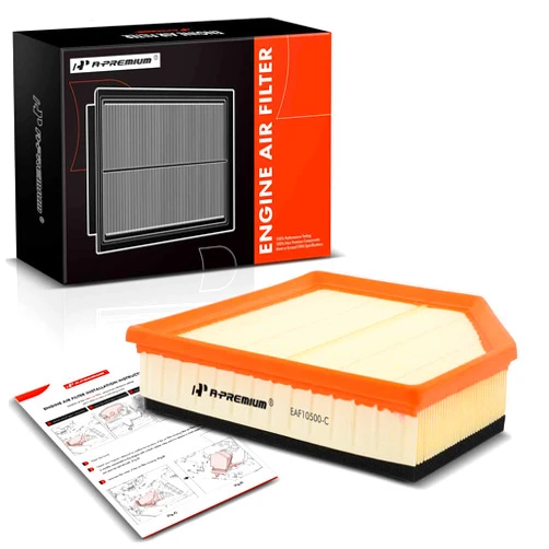 A-Premium Engine Air Filter Compatible with Volvo S60, S80, V60, V70, XC60, XC70, 2008-2016, 3.0L 3.2L, Replace# 30745344