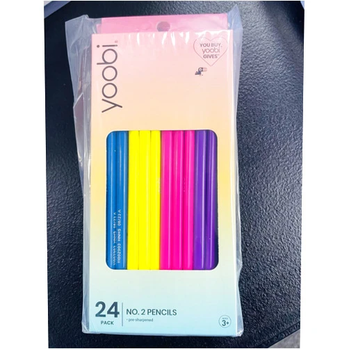 Yoobi Triangle #2 Pencils Pre-sharpened 24PK