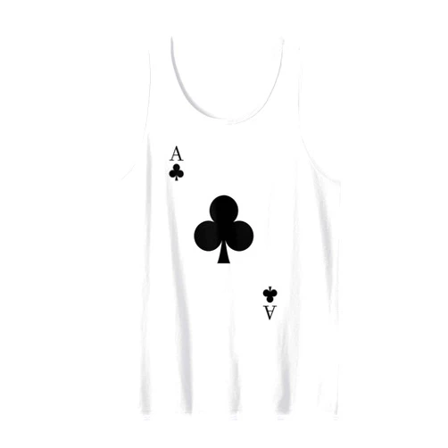 Matching Playing Cards Couple Costumes Men Women Ace Of Clubs Playing Cards Couples Halloween Costume Tank Top