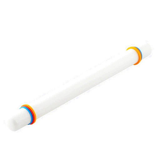 Wilton Large Fondant Rolling Pin with Guide Rings - Fondant Roller Ideal for Rolling Large Amounts of Fondant on Tiered Cakes, 20-Inch