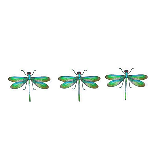 Xinjincang 3Pcs Dragonfly Irons Patches,Dragonfly Embroidered Sewing on Patches, Sew On Applique Patch, Iron On Patches, Appliques, Dragonfly Embroidered, Embroidered Applique, gree
