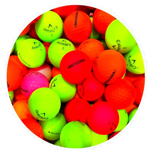 LostGolfBalls.com LostGolfBalls - Recycled & Used Superhot Matte Color Mix Golf Balls for Callaway Golf Balls, Good Condition, AAA Quality for Callaway Golf Balls, Super Hot