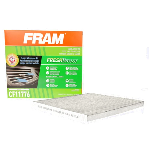 FRAM Fresh Breeze Cabin Air Filter Replacement for Car Passenger Compartment w/ Arm and Hammer Baking Soda, Easy Install, CF11776 for Select Infiniti and Nissan Vehicles