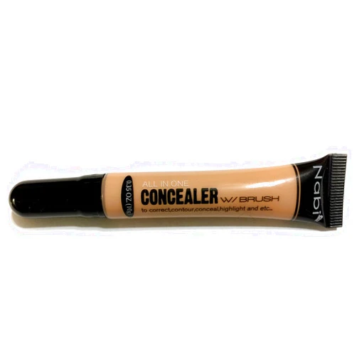 NBPOWER Nabi All in One Concealer w/Brush, M Beige, 0.35 Ounce -2 pcs 1set