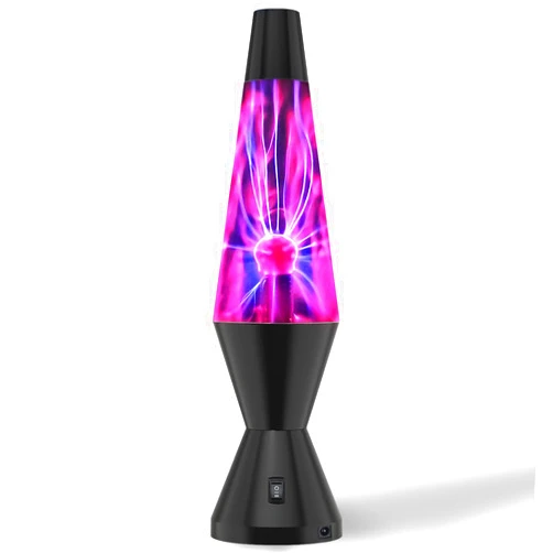 Gusweet 14'' Plasma Ball Lamp, Static Electricity Globe with Touch and Sound Sensitive Lightning, Plug-in Light Up Ball Home Party Science Decor, Interactive Educational Toy Birthday Gift for Kids Teens