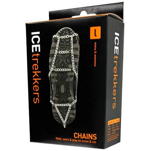 ICEtrekkers 06052 Hardened Steel Triangular Pattern Chain, Large (Box of 6)