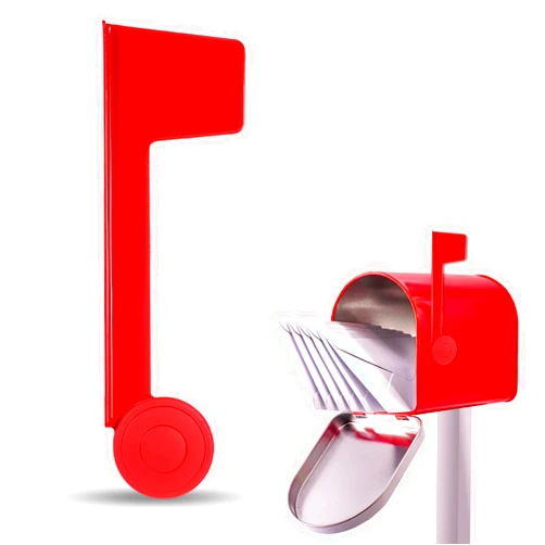 Giantree Mailbox Flag Replacement, Easy Installation Red Metal Mailbox Flag, Universal Mailboxes Flags Repair Kit for Outgoing Mailboxes Flags Replacement
