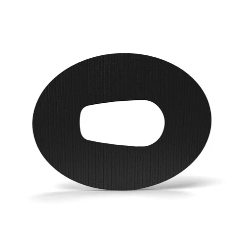 GrifGrips Adhesive Patches : Oval Shapes - Original Formula - 30 Pack - CGM Patches - Securement Tape for Dexcom G6 - Made in The USA (Black)