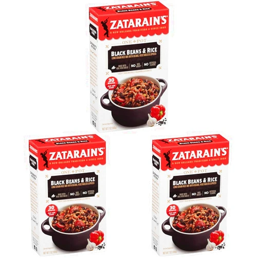 Zatarain's Black Beans & Rice, 7 oz (Pack of 3)