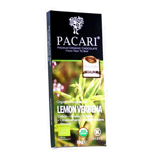 Pacari Lemon Verbena Organic Chocolate Bar