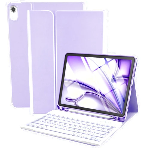 TaIYanG iPad Air 11 inch Case with Keyboard iPad Air 5 2022/iPad Air 4th Gen Keyboard Case with Pencil Holder, Wireless Keyboard for iPad Air 11 M2 2024/ iPad Air 5th 2022/ 4th 2020/ iPad Pro 11 1st