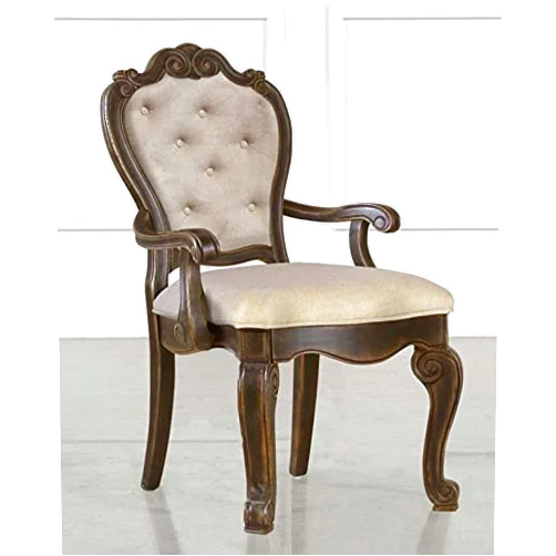 MYCO Furniture Inc Myco Furniture BR200-A 26 x 28 x 44 in. Bordeaux Arm Chair, Espresso Oak - Set of 2