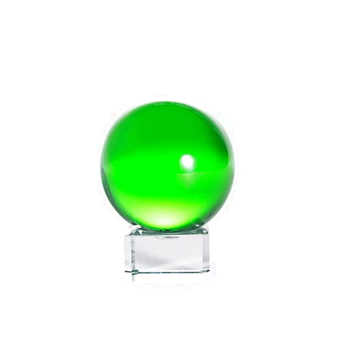LONGWIN 40mm(1.6 inch) Solid Mini Fengshui Crystal Ball Healing Crystals(Green)