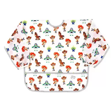 Bumkins Sleeved Bib Baby Bib, Toddler Bib, Smock, Waterproof Fabric, Fits Ages 6-24 Months – Disney Toy Story Toy Story 1 Count (Pack of 1)