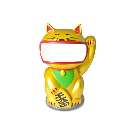 Lullubee Retainer Buddy Lucky Cat - Sanitary Storage for Retainers Clear Aligners and Mouth Guards