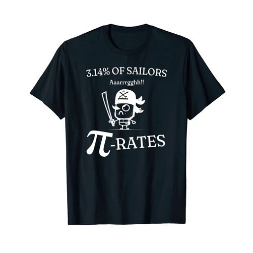 KarTatos Pi Day Funny Pirate happy Mathematical celebrating 3-14 T-Shirt