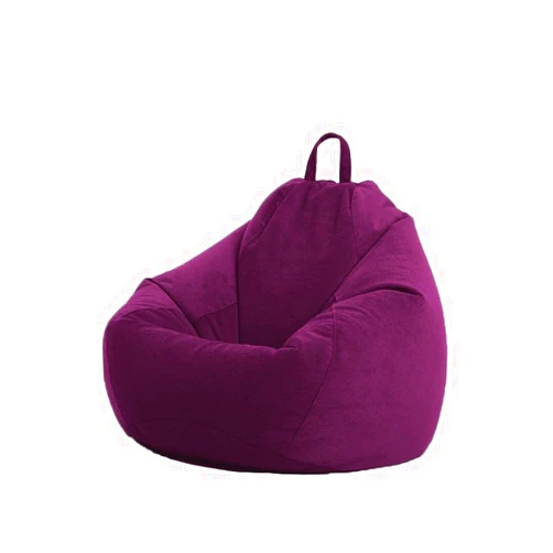 Rikivt Stuffed Animal Storage Bean Bag Chairs for Adults Kids(No Filler),Lazy Sofa Bean Bag Cover for Living Room Bedroom,Soft Stuffable Bean Bag Cover for Organizing Children Plush Toys(Purple,X-Large)