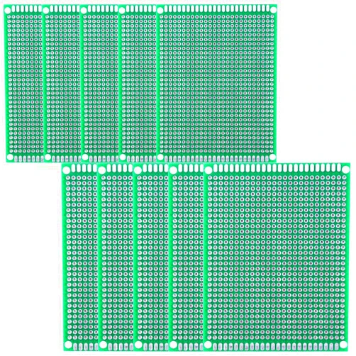YG YUNGUI YUNGUI Large PCB Board,7x10cm 8x12cm Prototype Printed Circuit Board Soldering and Electronic Breadboard Kit(10 Pieces)